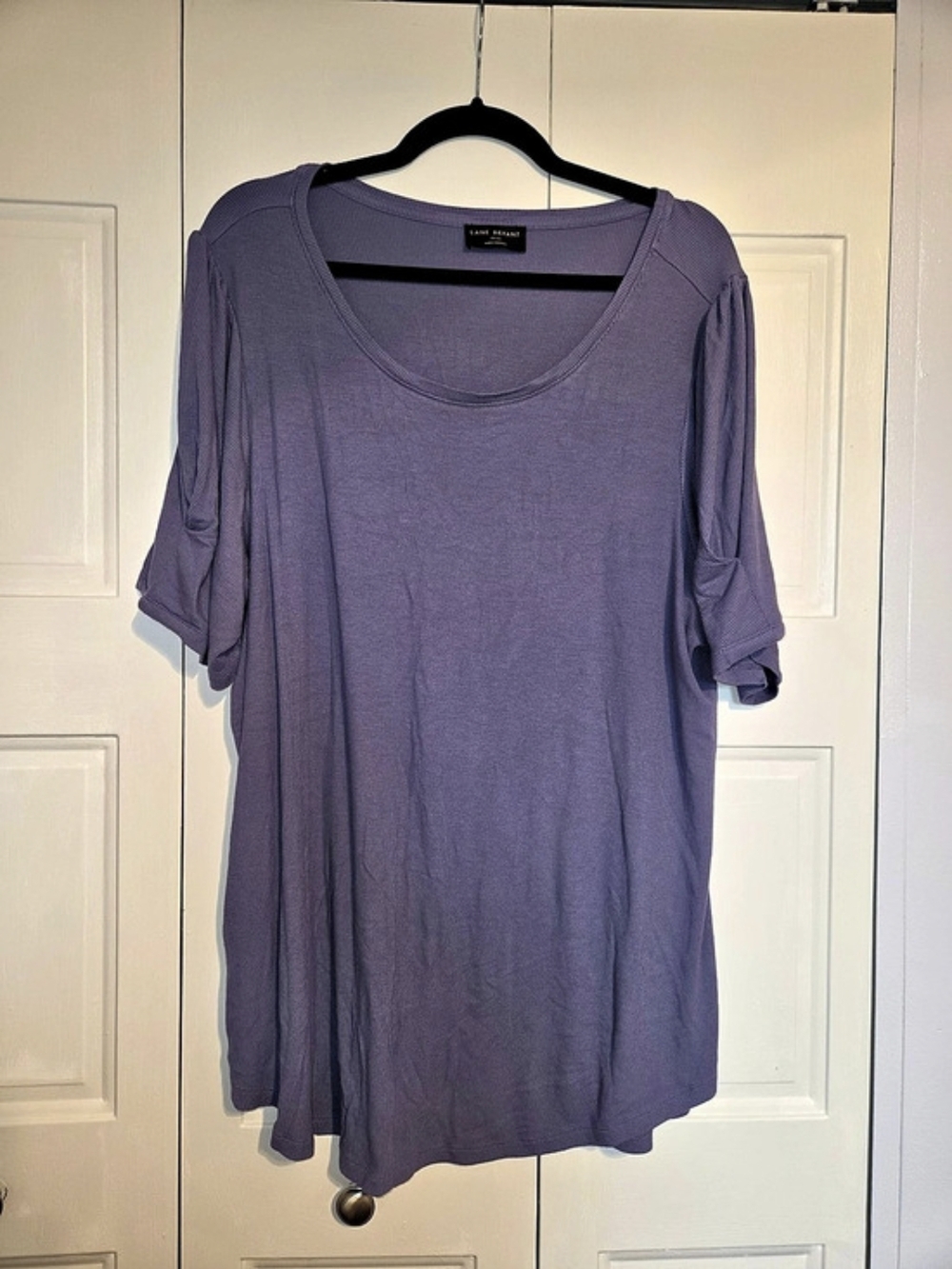Lane Bryant Purple Short Sleeve Tunic Size 22/24 Like New
